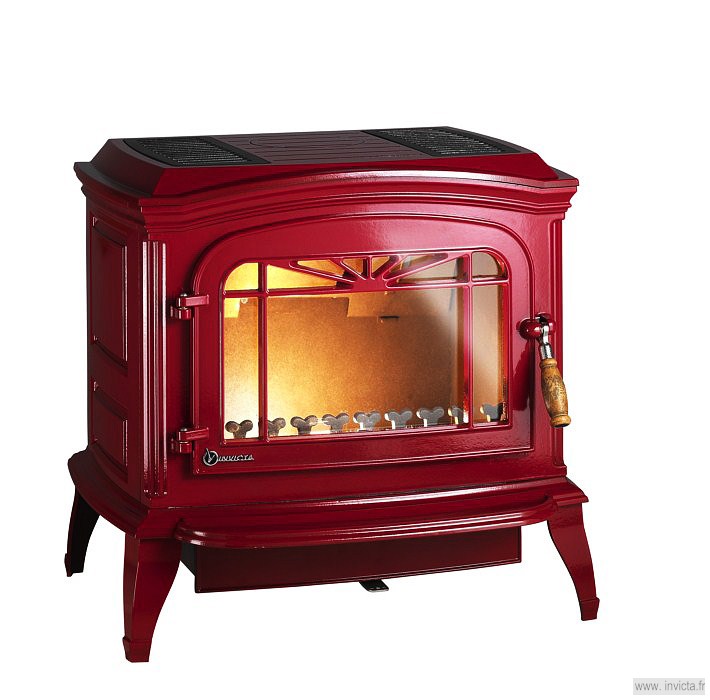 Invicta Bradford Kırmızı Döküm Soba  917347