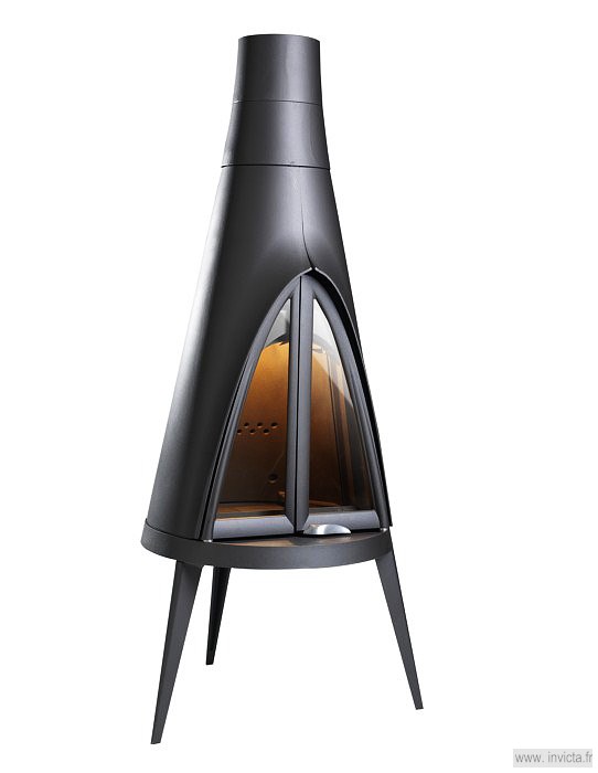 Invicta Pow Wow Chimney Döküm Soba  615244 (P915244)