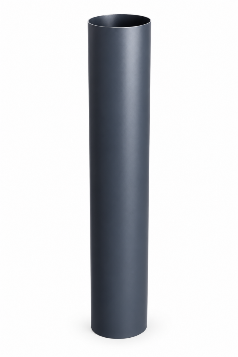 Ø180 Düz Boru 1000 mm, Blue Color - Eco