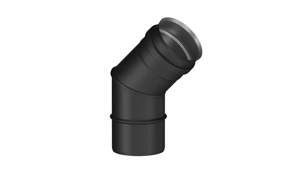 Ø80 mm Siyah 45° Dirsek Boru Color – Ürün Kodu: 30009995