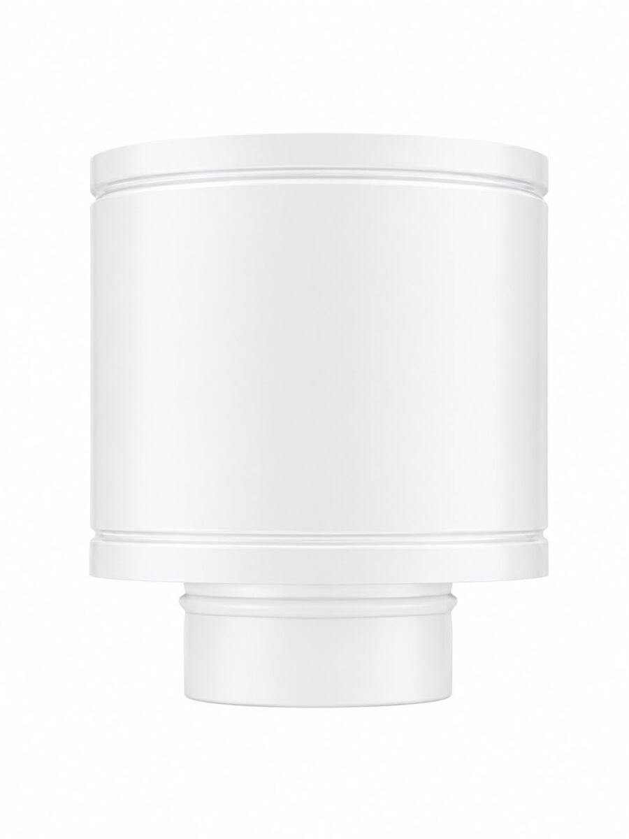 Ø150 mm Beyaz Çelik Rüzgâr Korumalı Şapka – Türk Malı