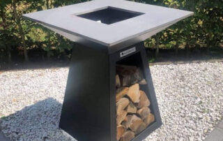 Corten Bahçe Barbekü Siyah 90cm  BG07