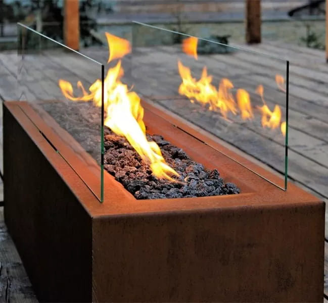 Corten Gazlı Bahçe Ateşi GF04 - Görsel 2
