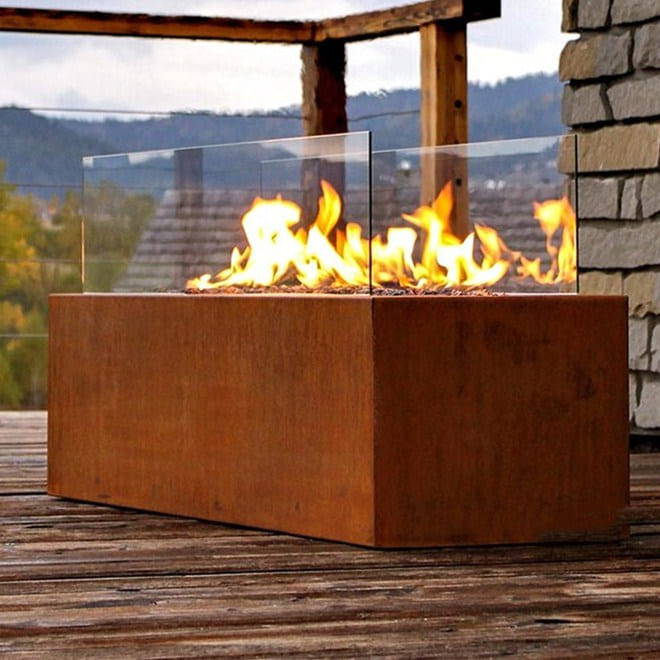 Corten Gazlı Bahçe Ateşi GF04 - Görsel 3
