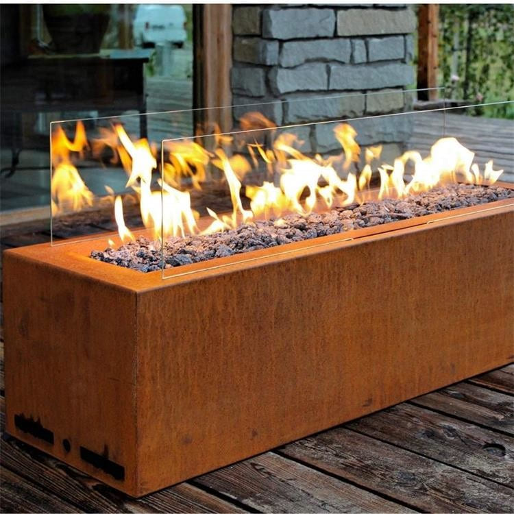 Corten Gazlı Bahçe Ateşi GF04 - Görsel 4