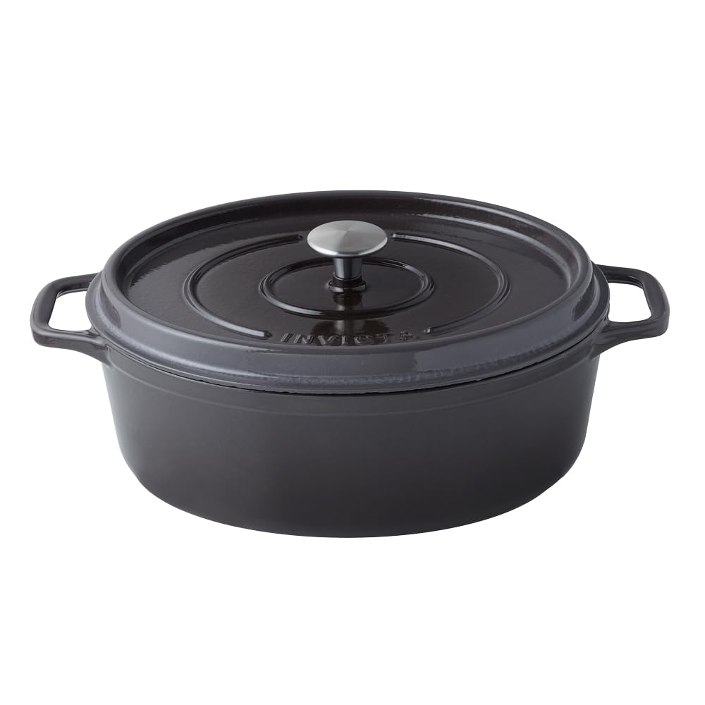 Invicta Casserroles Oval Döküm Tencere Grafit Gri 29cm  403297