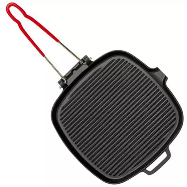 Invicta Döküm Gril Izgara Tavası Kare 27.5x25.5cm  PUV327201