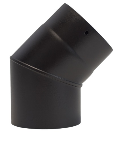 Ø130 mm Mat Siyah 45° Dirsek Boru Tuy Noir – Ürün Kodu: 347443