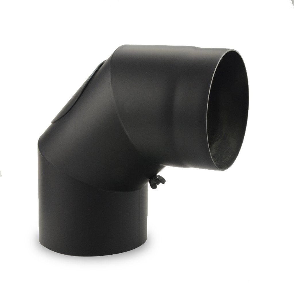 Ø150 mm Mat Siyah 90° Dirsek Boru Tuy Noir – Ürün Kodu: 342491