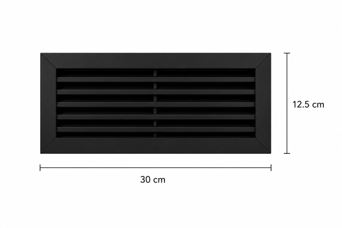Menfez Siyah  Renk  30x12.5cm