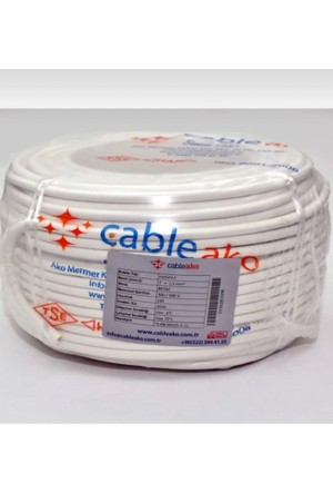 Elektrik Kablosu Beyaz 100 Metre  5 x 2.5mm2