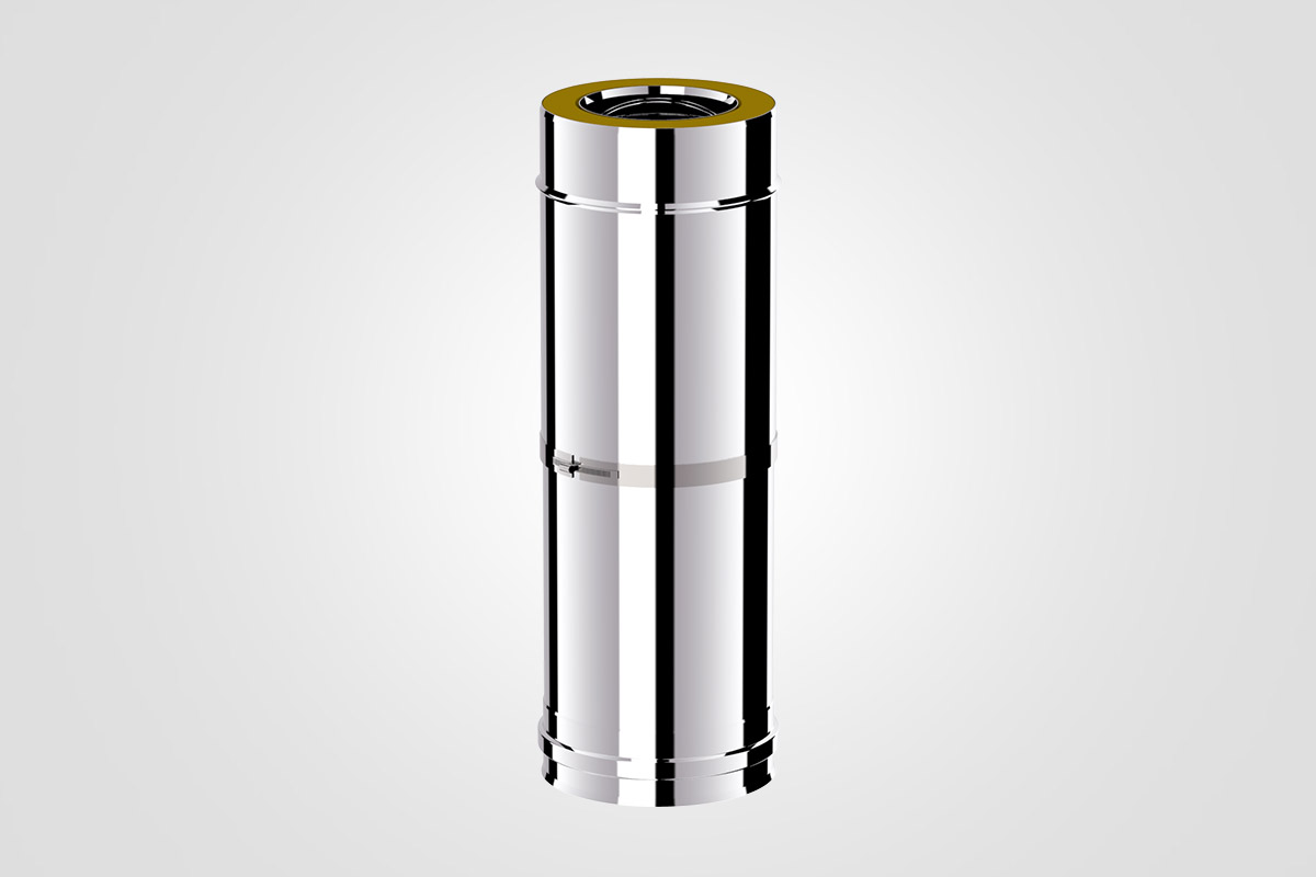 Ø250/300 mm Yalıtımlı Çelik Düz Boru 50 cm – Türk Malı