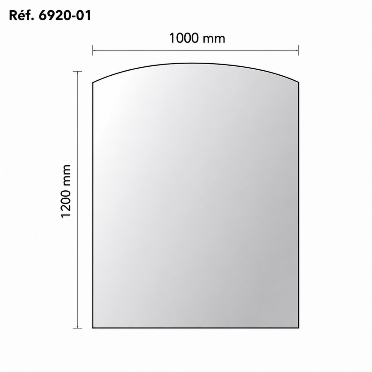 Soba  Zemin Koruma Paneli Cam  1200x1000mm  P692001