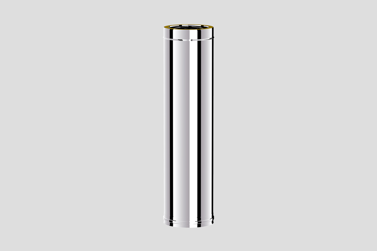 Ø200/250 mm Yalıtımlı Çelik Düz Boru 100 cm – Türk Malı