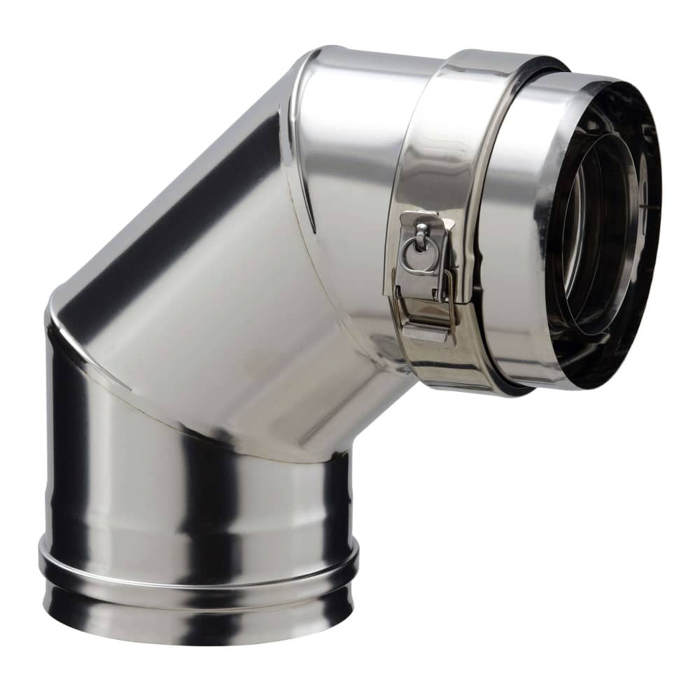 Ø180/230 mm Yalıtımlı 90° Çelik Dirsek Boru Poujoulat – Ürün Kodu: 8367232
