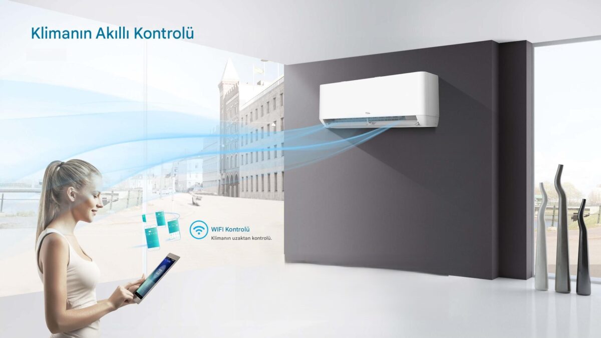 T-Pro Duvar Tipi Inverter 24000 BTU Klima Beyaz (SET) - Görsel 6