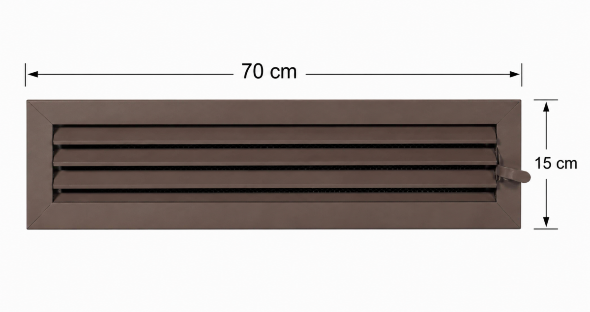 Menfez Kahve Renk 70x15cm