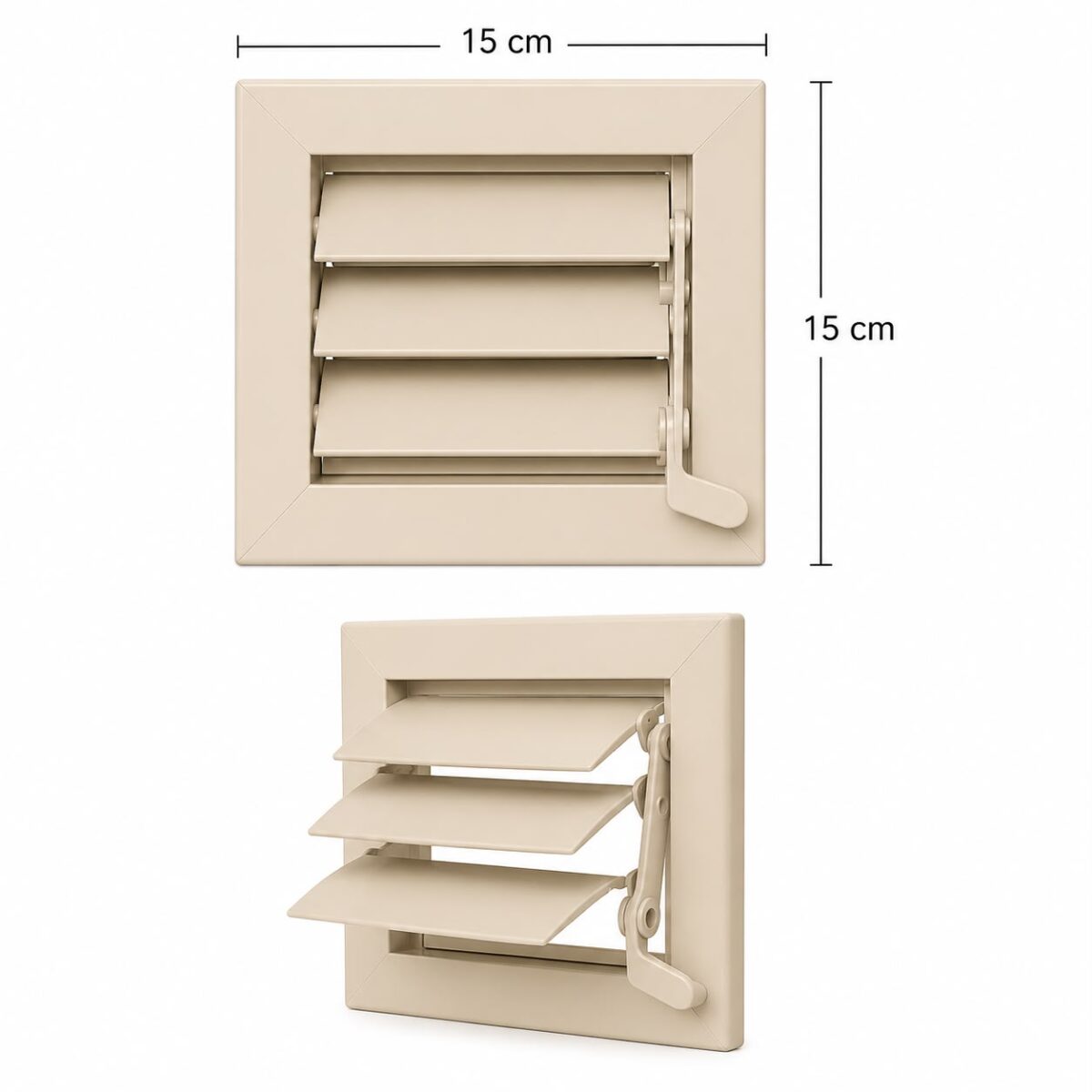 Açılıp Kapanan Menfez Krem Renk 15x15cm