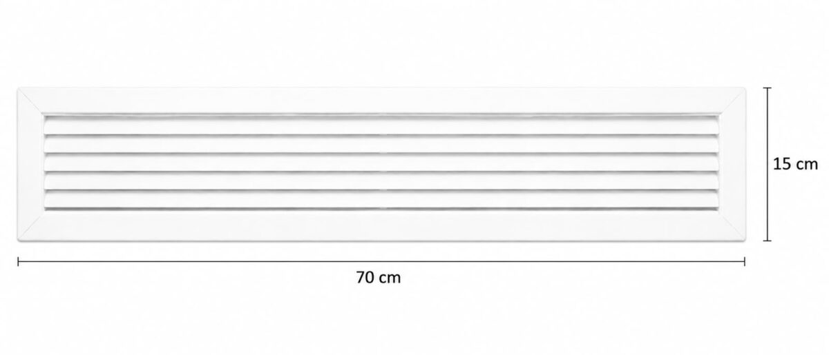 Menfez Beyaz Renk 70x15cm
