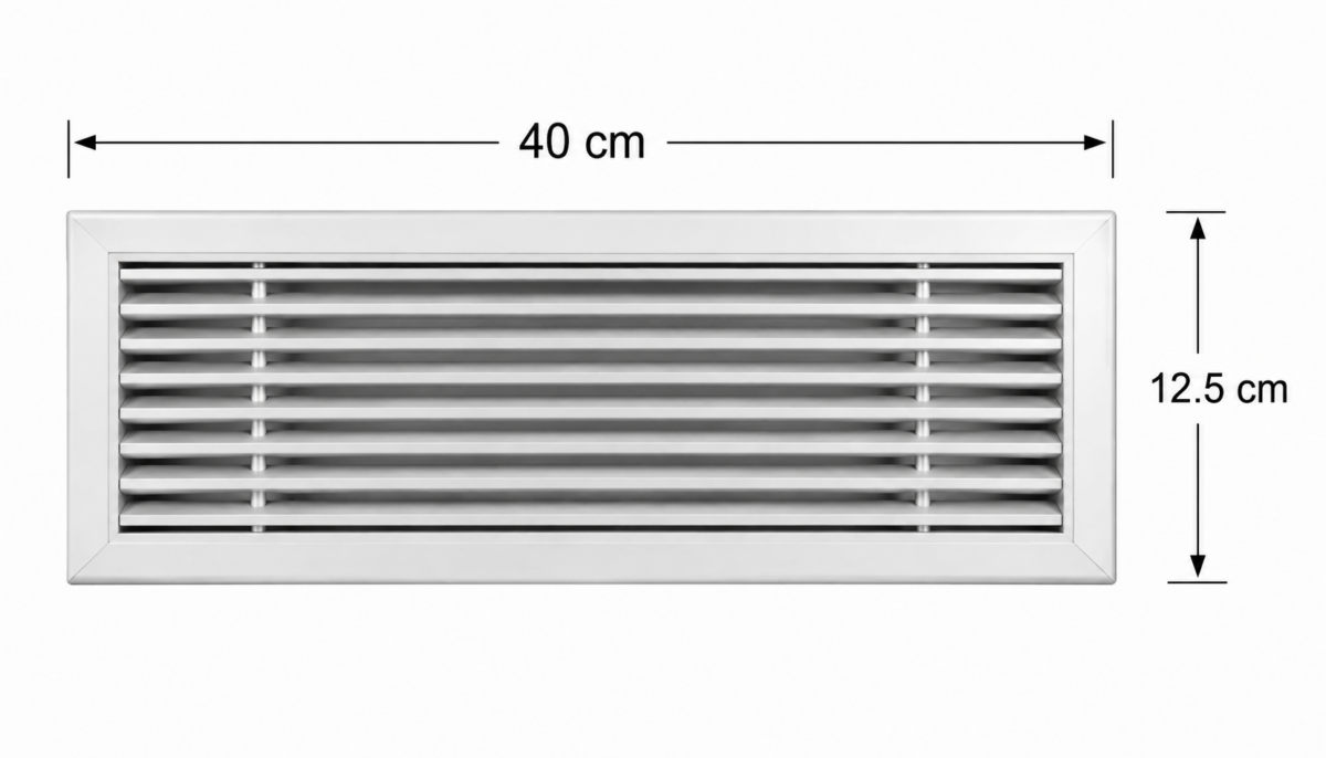 Menfez Beyaz Renk  40x12.5cm