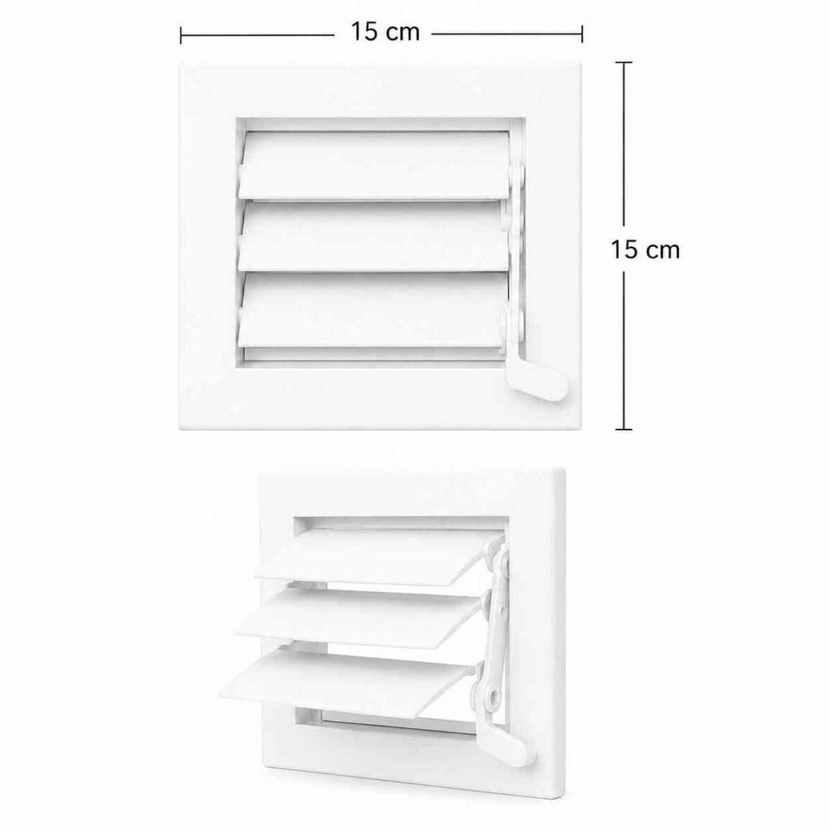 Açılıp Kapanan Menfez Beyaz Renk 15x15cm