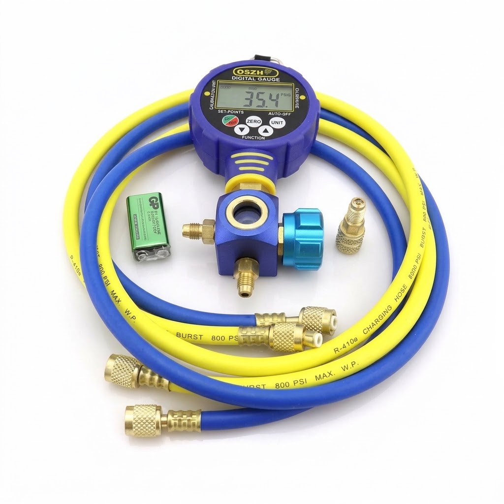 Yüksek Çözünürlüklü (Alçak Basınç) Dijital Manifold Seti  WK-6881-L