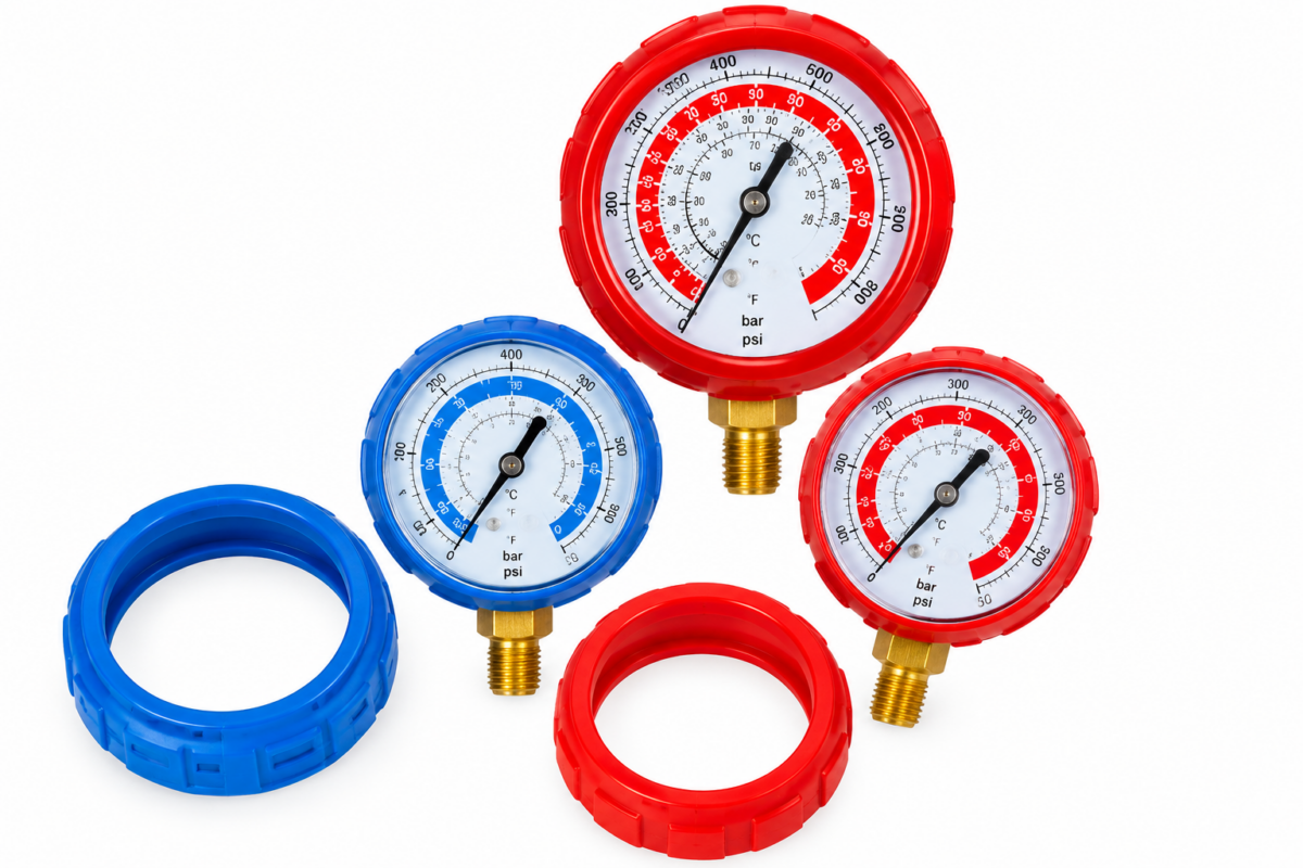 Gösterge Saatleri İçin Koruyucu Kaplama Kırmızı 68mm