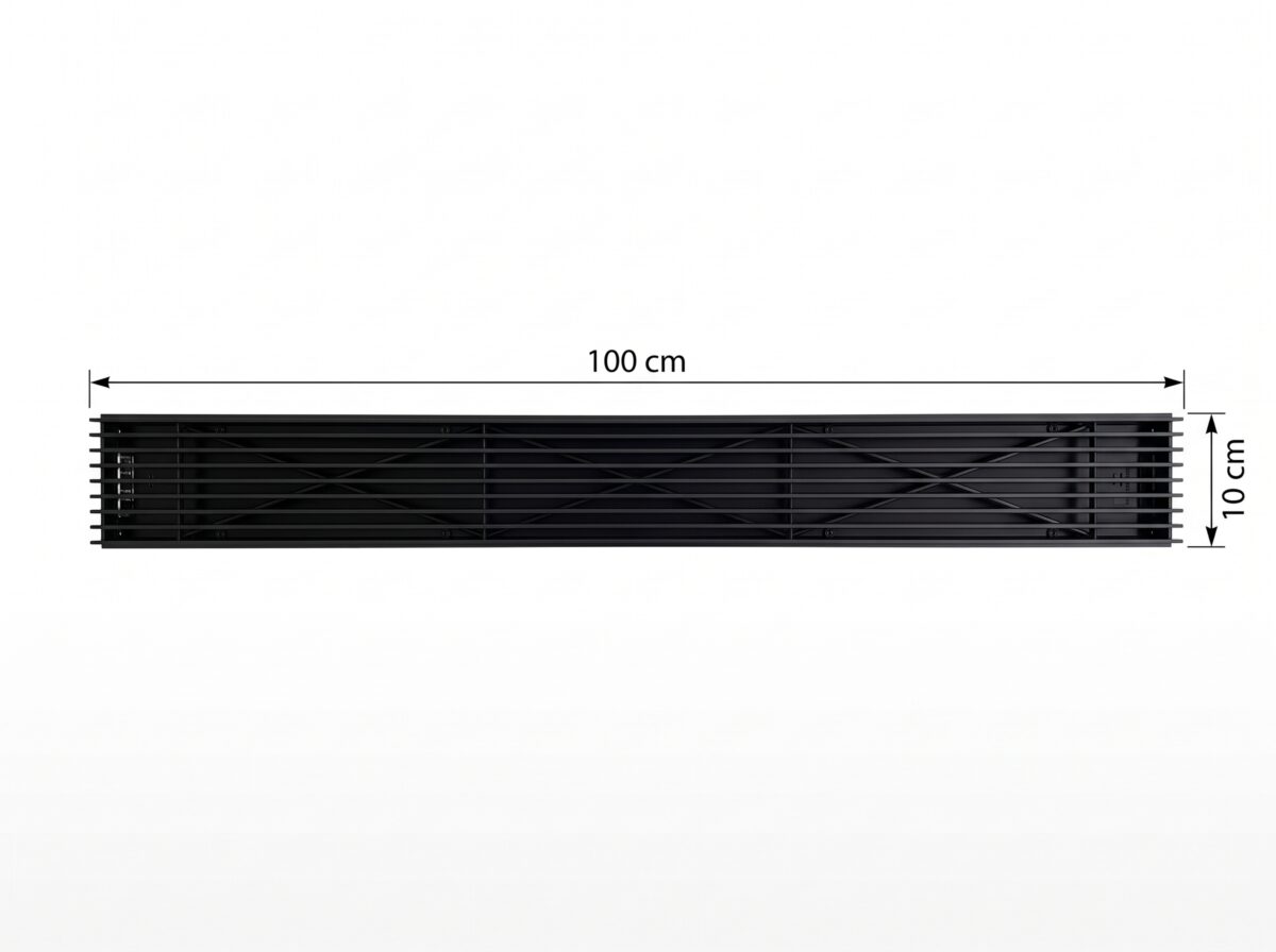 Darco Kratka Loft Menfez Siyah Renk  KRR1000x100-ML.CZ