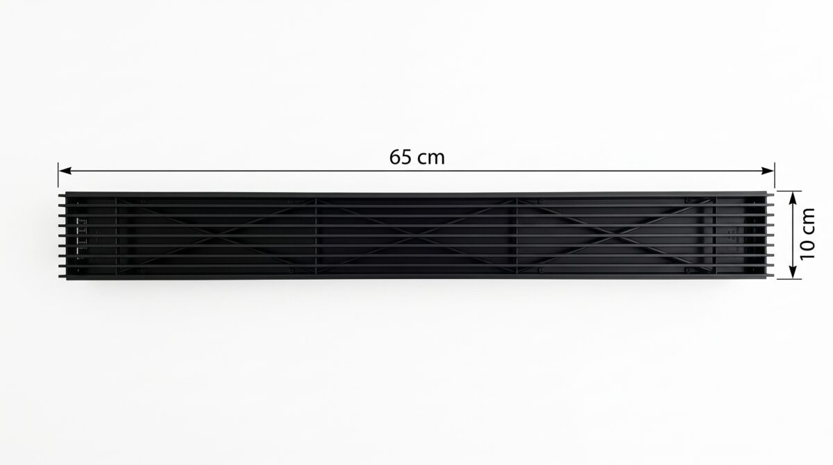 Darco Kratka Loft Menfez Siyah Renk  KRR650x100-ML.CZ