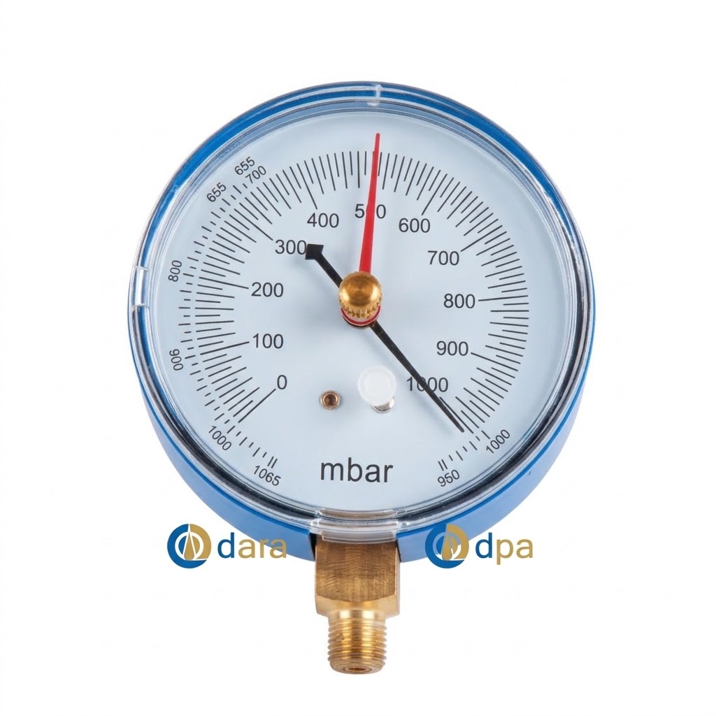 80mm Hassas Vakum Ölçer Saati Vakummetre mbar  CF4029