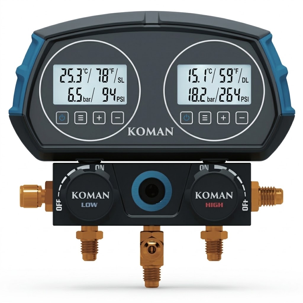 Koman Manifold Dijital Seti 2 Valfli  GS-B268D