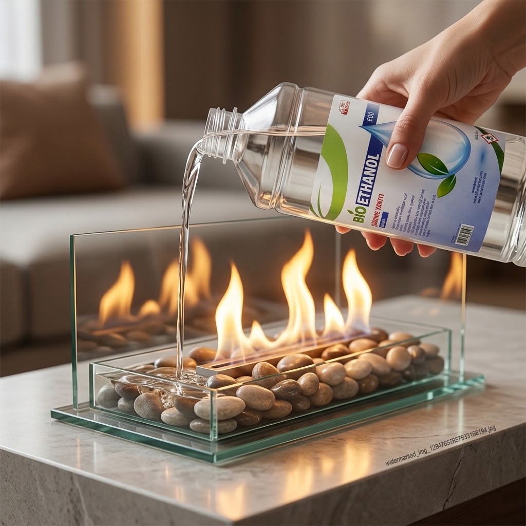 Bio Ethanol Şömine Yakıtı 1lt - Görsel 2